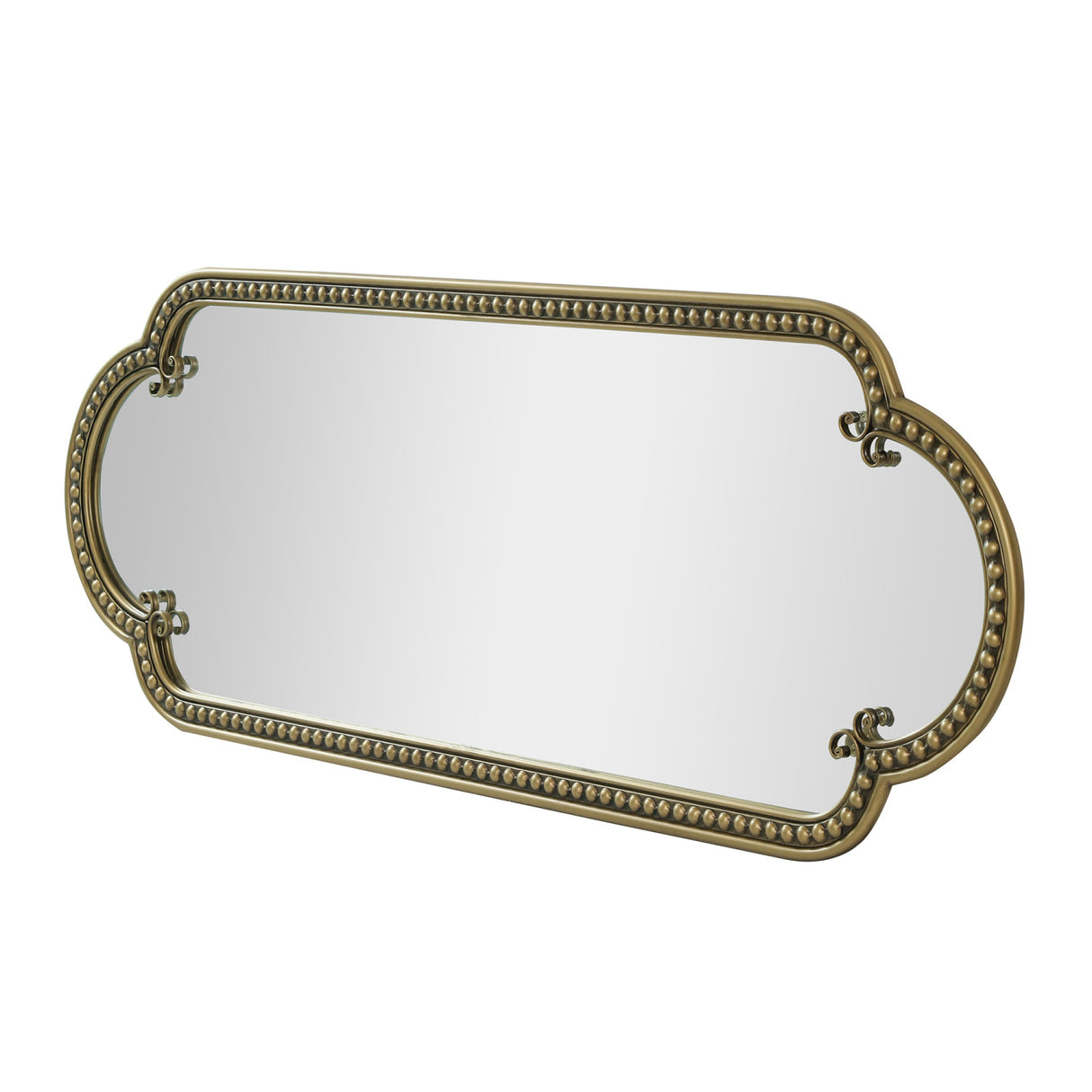 Scalloped Metal Frame Wall Mirror | OROA