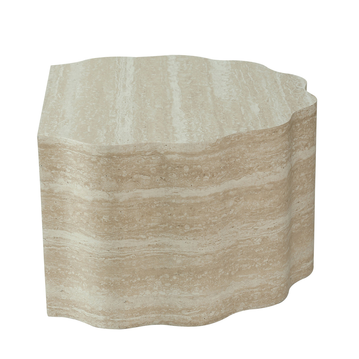 Modern European furniture - Beige Round Wood Nesting Tables (2) - www.oroa.com