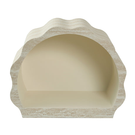 Modern European furniture - Beige Round Wood Nesting Tables (2) - www.oroa.com