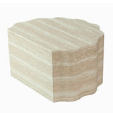 Modern European furniture - Beige Round Wood Nesting Tables (2) - www.oroa.com