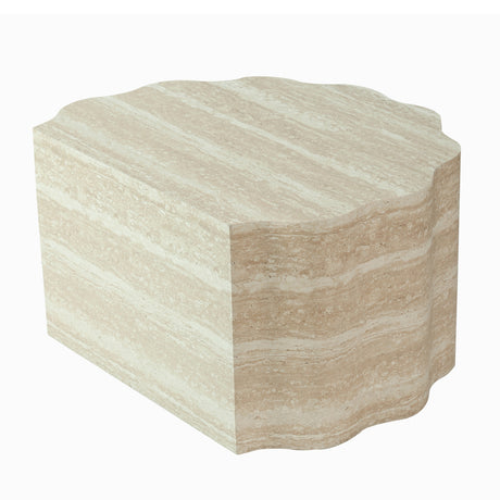 Modern European furniture - Beige Round Wood Nesting Tables (2) - www.oroa.com