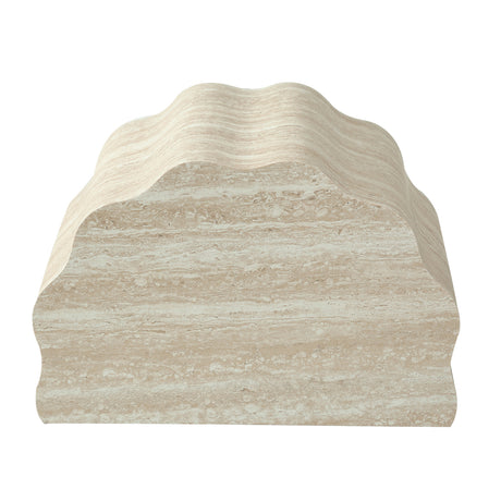 Modern European furniture - Beige Round Wood Nesting Tables (2) - www.oroa.com