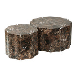 Modern Minimalist Round Coffee Tables (2) | OROA