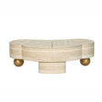 Modern European furniture - Faux Travertine Modern Irregular Coffee Table - www.oroa.com