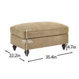 Modern European furniture - Light Coffee Ottoman - www.oroa.com