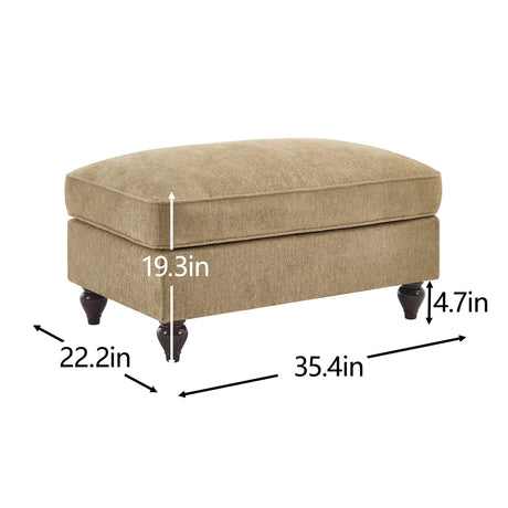 Modern European furniture - Light Coffee Ottoman - www.oroa.com