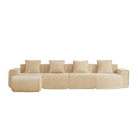 4-Seater Upholstered Sectional Sofa | OROA