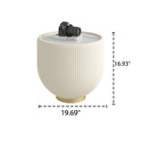 Round Sintered Stone Side Table | OROA