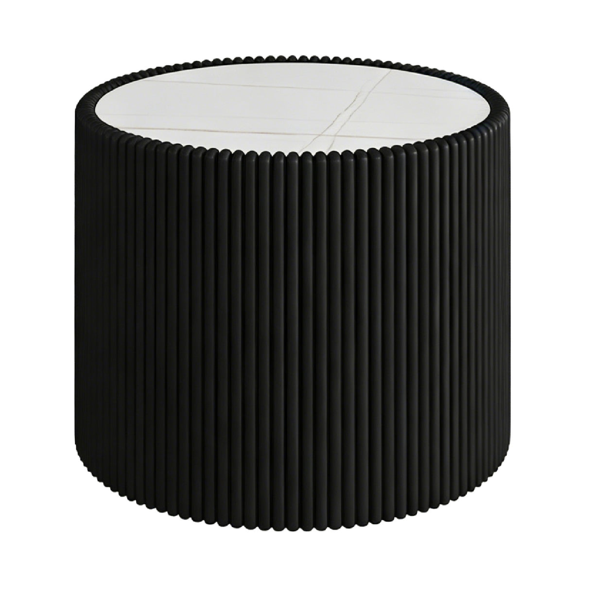 Round Fluted Sintered Stone Coffee Table | OROA