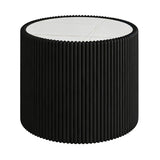 Round Fluted Sintered Stone Coffee Table | OROA
