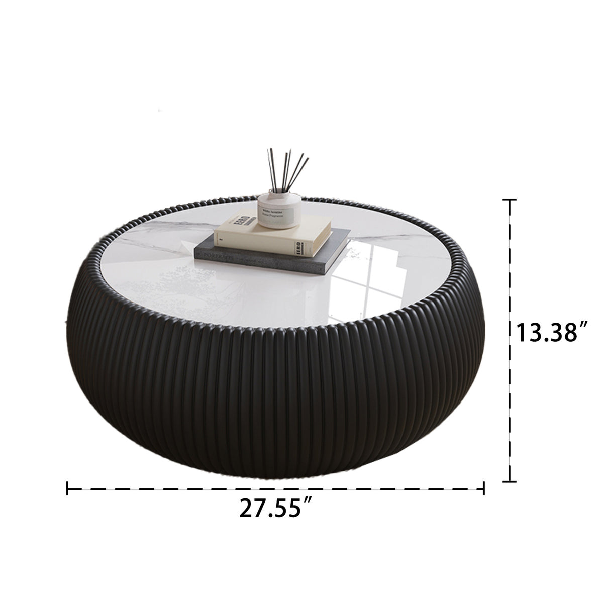 Modern Drum-Shaped Coffee Table | OROA