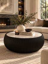 Modern Drum-Shaped Coffee Table | OROA