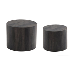 Black Wooden Nesting Coffee Tables (2) - OROA - view 1