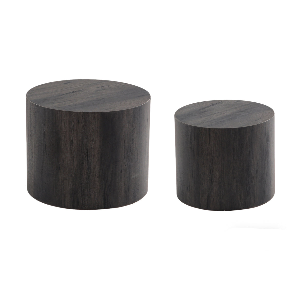 Black Wooden Nesting Coffee Tables (2) | OROA