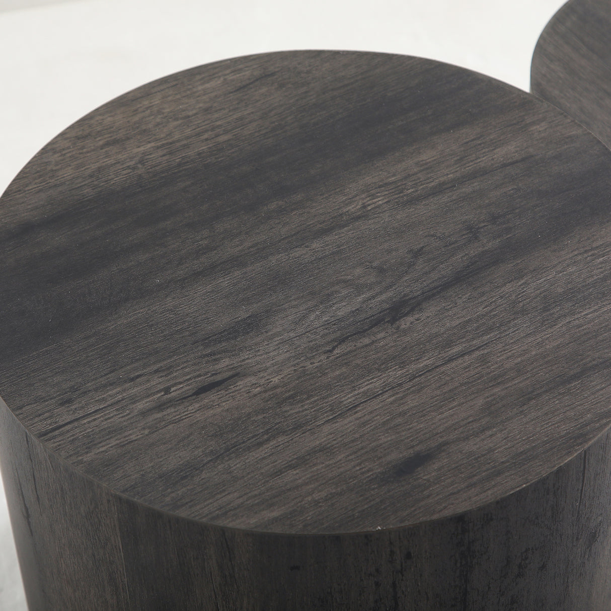 Black Wooden Nesting Coffee Tables (2) | OROA