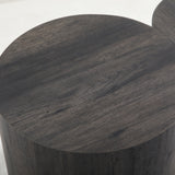 Black Wooden Nesting Coffee Tables (2) | OROA