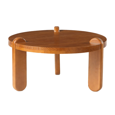 Modern European furniture - 3-Leg Solid Wood Coffee Table - www.oroa.com