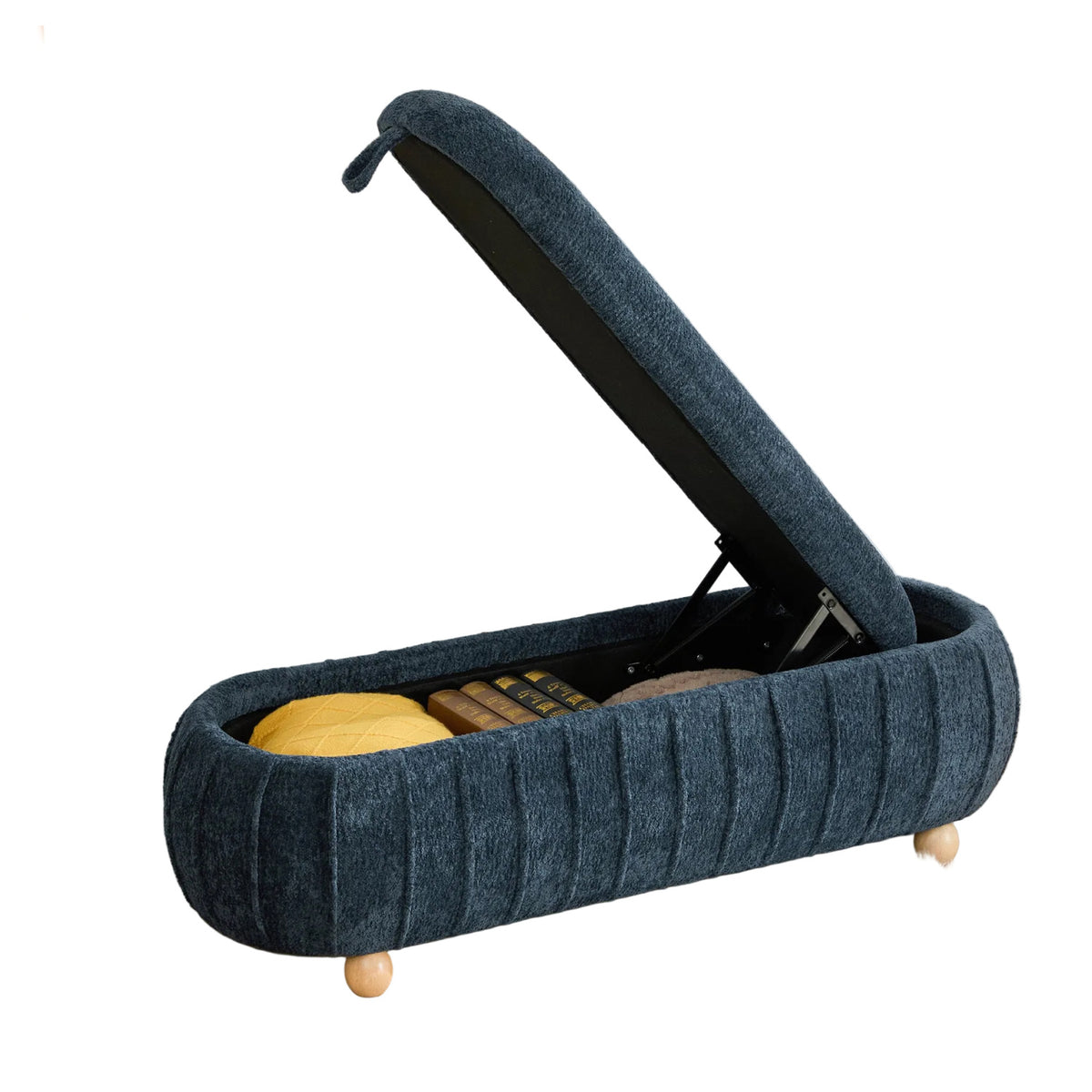 Modern European furniture - Blue Accent Bed Bench - www.oroa.com
