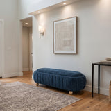 Modern European furniture - Blue Accent Bed Bench - www.oroa.com