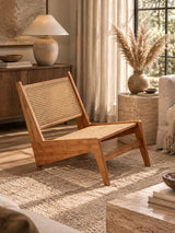 Modern European furniture - Mid-Century Modern Rattan Lounge Chair - www.oroa.com