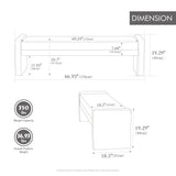 Modern European furniture - Modern Upholstered End of Bed Bench - www.oroa.com
