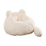 Modern European furniture - Faux Fur Large Bean Bag Accent Chair - www.oroa.com
