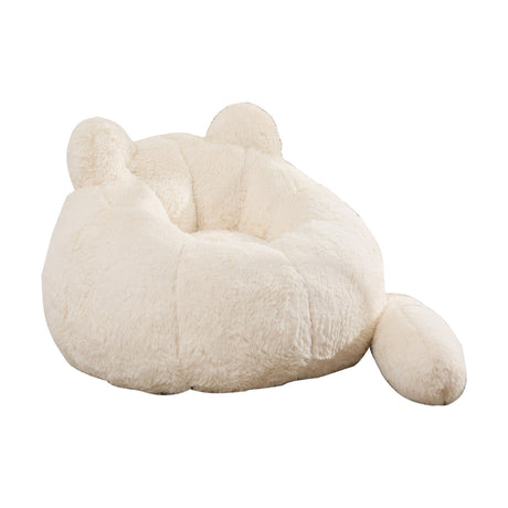 Modern European furniture - Faux Fur Large Bean Bag Accent Chair - www.oroa.com