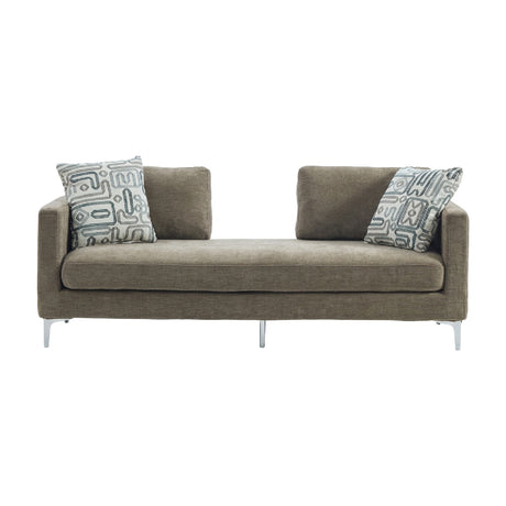 Upholstered Chenille Slipcovered Chaise Lounge by OROA
