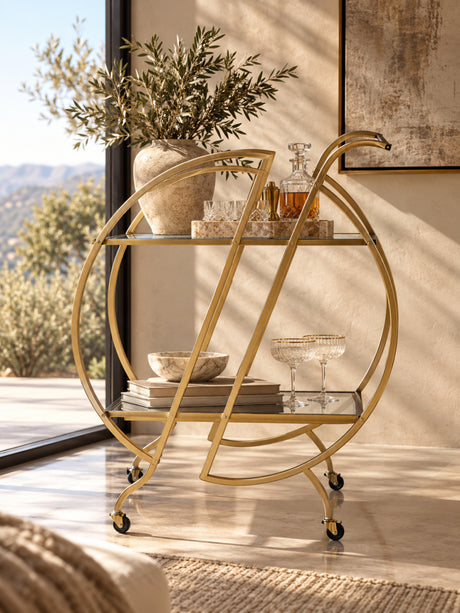 Modern European furniture - Home Bar Serving Cart - www.oroa.com