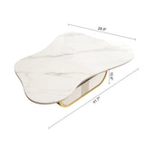 White Gold Butterfly Coffee Table | OROA