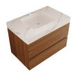 Modern European furniture - 30" Modern Floating Bathroom Vanity with Faux Marble Top - www.oroa.com