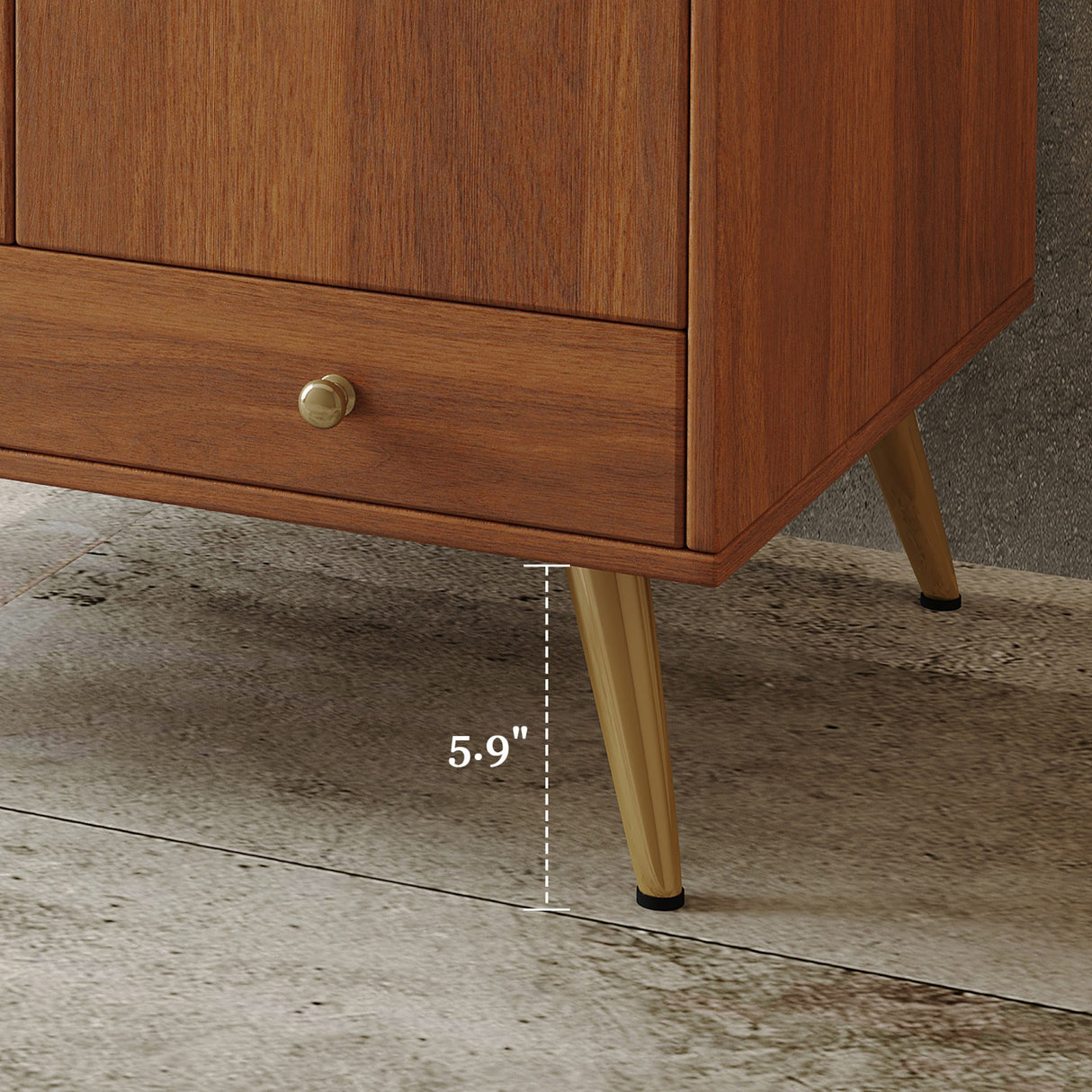 Modern European furniture - Mid-Century Free-standing Bathroom Vanity - www.oroa.com