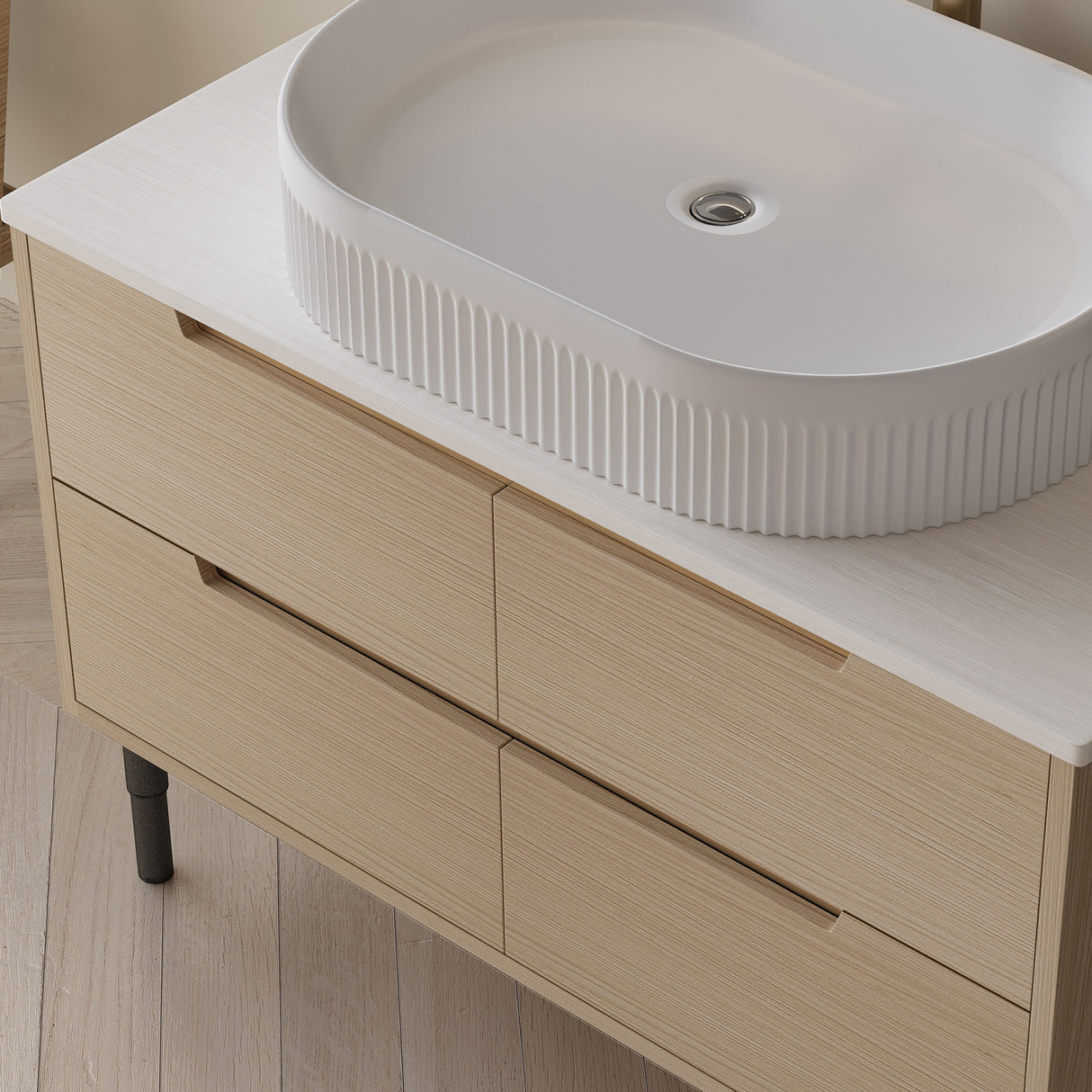 Modern European furniture - Bathroom Vanity with Sink - www.oroa.com