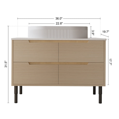 Modern European furniture - Bathroom Vanity with Sink - www.oroa.com