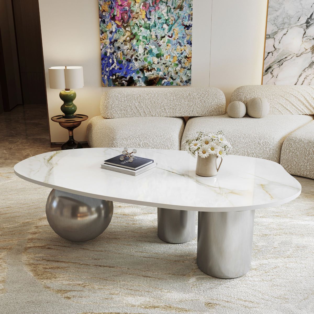 Minimalist Marble Coffee Table | OROA
