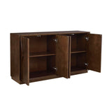 4-Door Ash Veneer Accent Cabinet | OROA