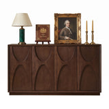 4-Door Ash Veneer Accent Cabinet | OROA