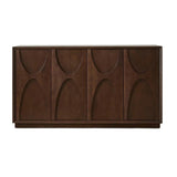 4-Door Ash Veneer Accent Cabinet | OROA