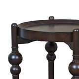 Classic Solid Wood Round Side Table | OROA