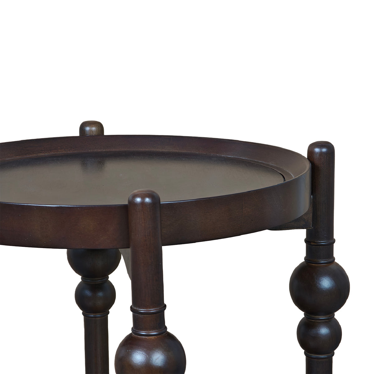 Classic Solid Wood Round Side Table | OROA