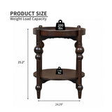 Classic Solid Wood Round Side Table | OROA