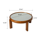 Silver Mirrored Top Coffee Table | OROA