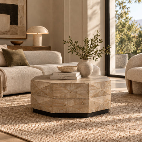 Geometric Retro Style Coffee Table | Maison Naturelle
