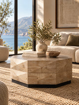 Modern European furniture - Geometric Retro Style Coffee Table - www.oroa.com