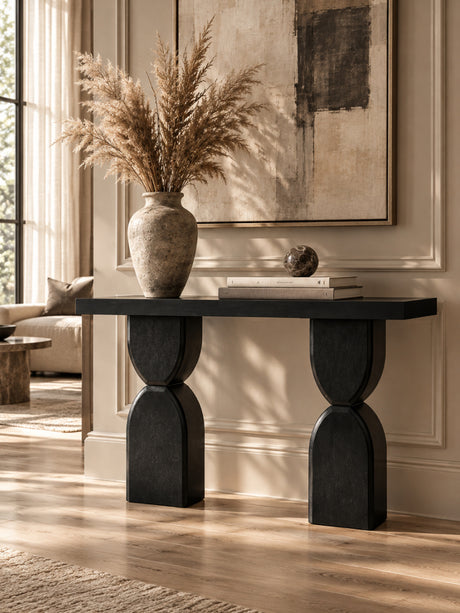 Modern European furniture - Modern Black Console Table - www.oroa.com