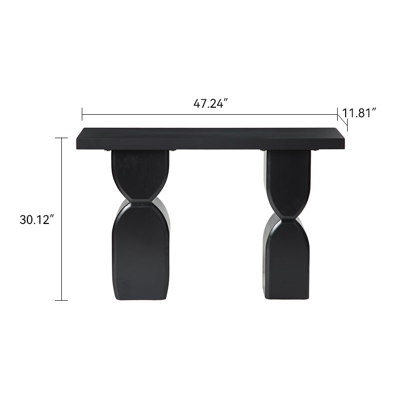 Modern European furniture - Modern Black Console Table - www.oroa.com
