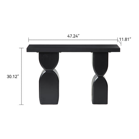 Modern European furniture - Modern Black Console Table - www.oroa.com
