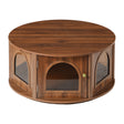 Modern European furniture - Round Mid-Century Retro Look Coffee Table - www.oroa.com