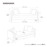 Modern European furniture - Beige Upholstered Chaise Lounge - www.oroa.com