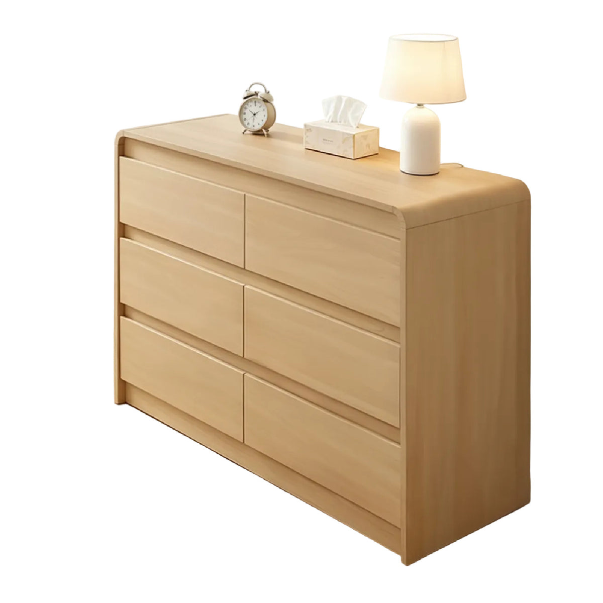 Modern European furniture - Modern 6-Drawer Wood Dresser - www.oroa.com